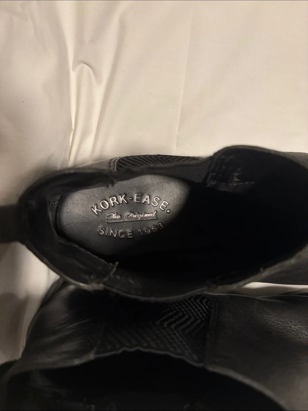Kork-Ease Men's Black Leather Chelsea Boots